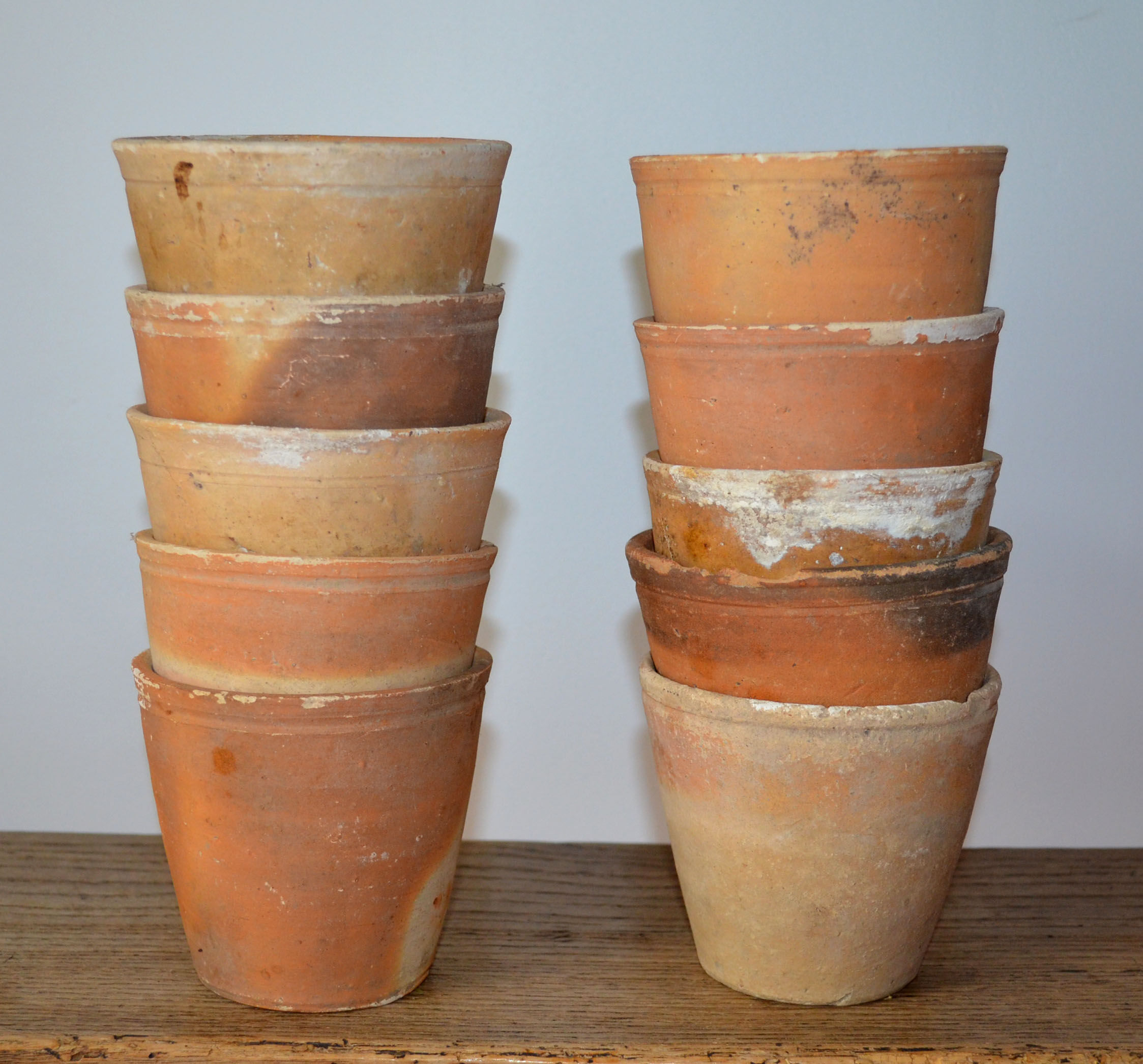 10 old seedling pots 9-10 cm