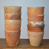 10 pots à semis anciens 9-10 cm