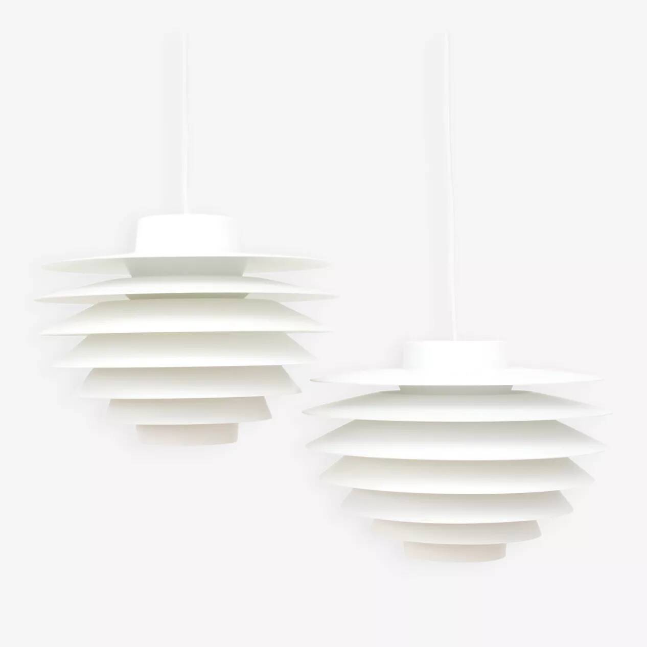 Pair of Verona lamps, design by S. Middelboe for Lyfa, Denmark 1968