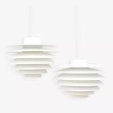 Pair of Verona lamps, design by S. Middelboe for Lyfa, Denmark 1968