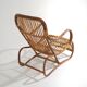 Fauteuil en rotin, années 1950