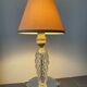Old glass and mirror table lamp from the 1930s