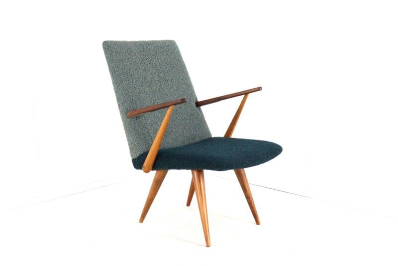 Fauteuil Akerblom bicolore - design scandinave - moderne du milieu du siècle