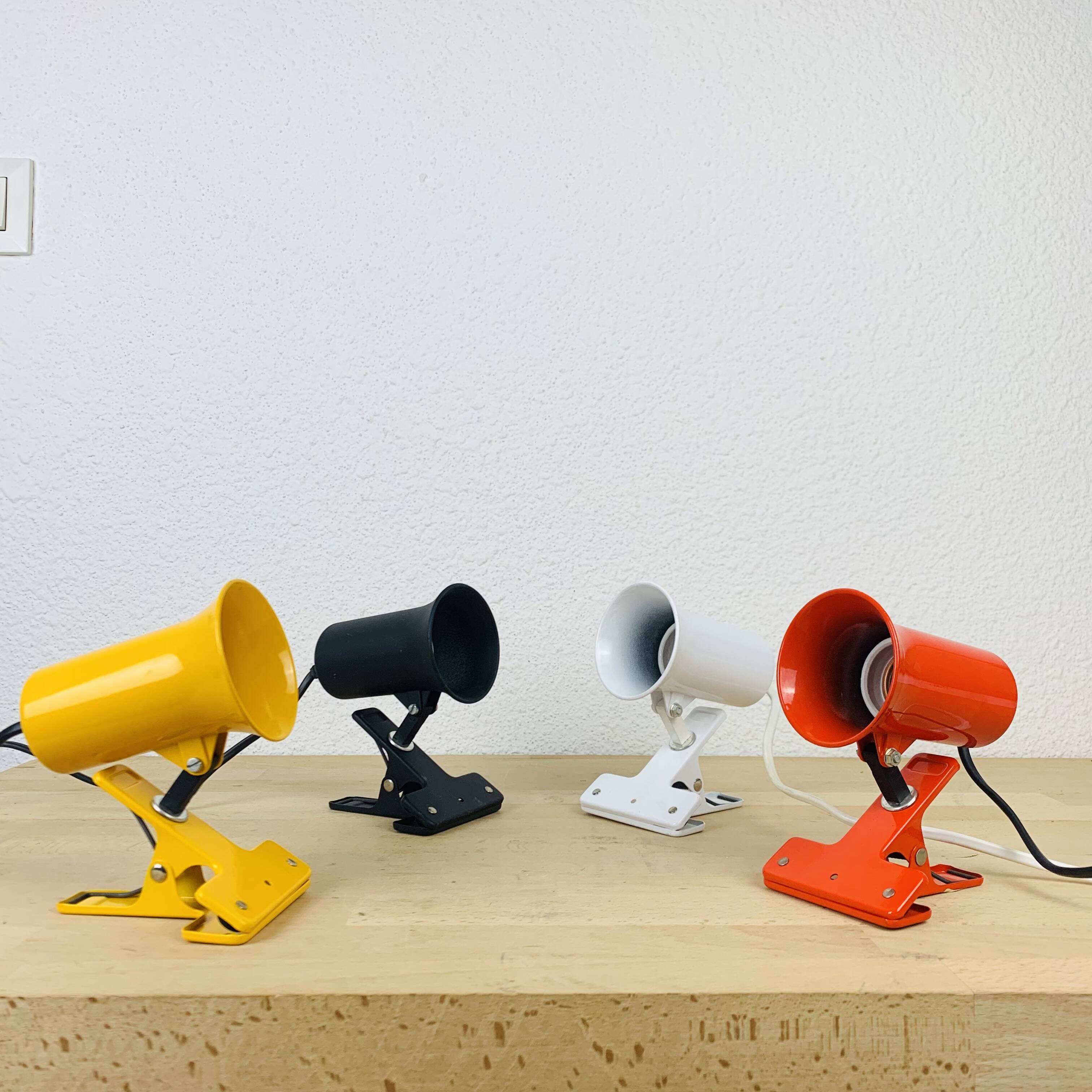 4 Lita clip spot lights from the 70s