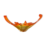 1,9kg Murano Glass "Centerpiece" 50cm Bowl Shell Element Murano, Italy, 1970