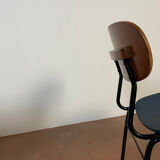 Wooden chairs and skaï