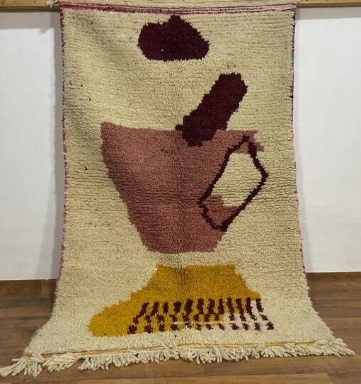 Handwoven wool Berber rug 150/250 cm