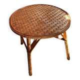 Vintage wicker coffee table