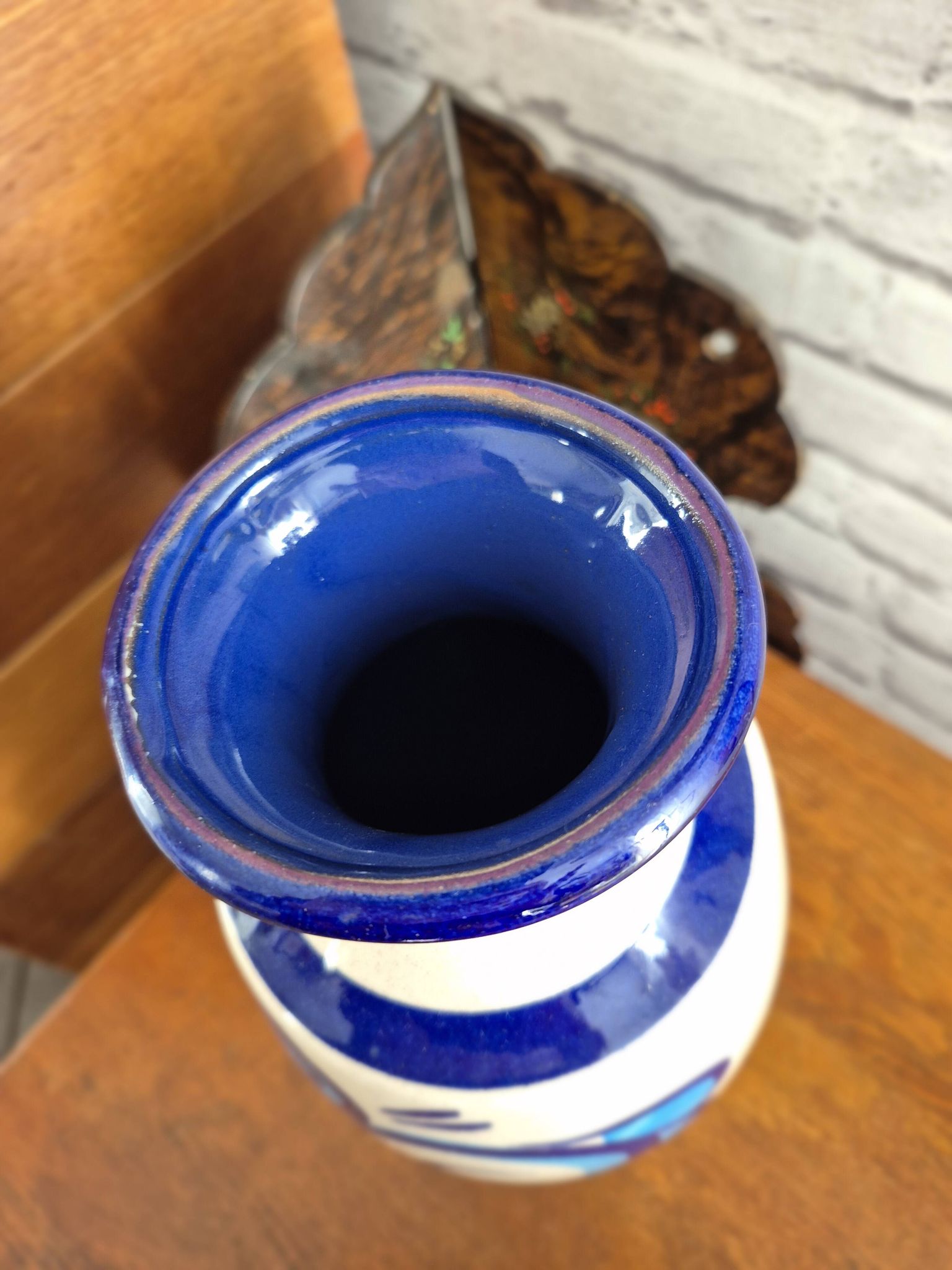Vase vintage West Germany turquoise