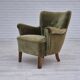 1970s, Danish design, lounge chair, original condition, furniture velour.