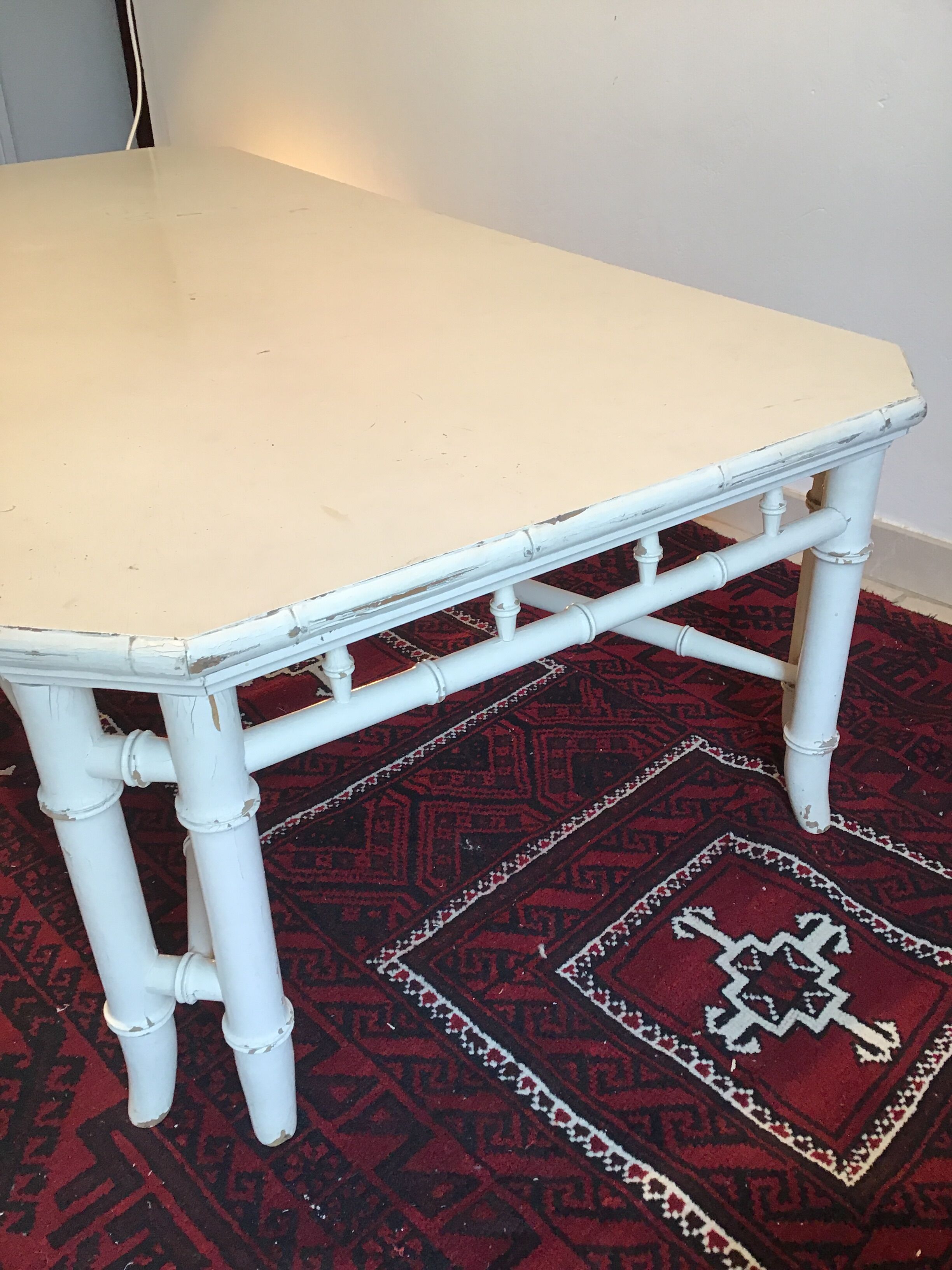 Vintage bamboo coffee table