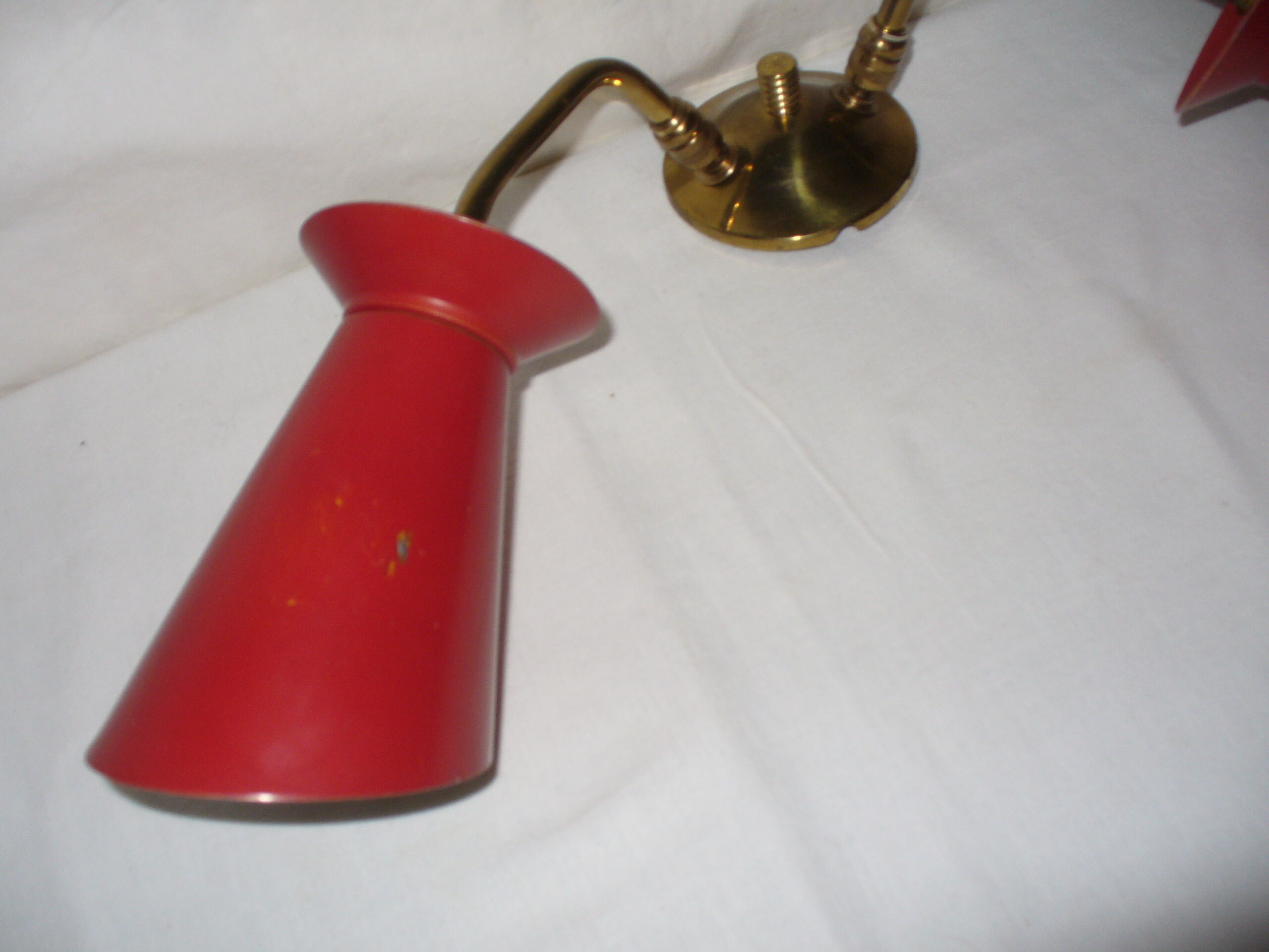Double diabolo wall lamp from the 50s