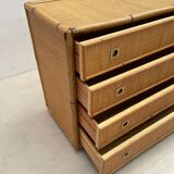 Commode en bambou & osier