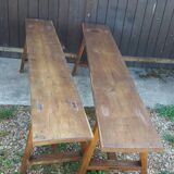 Pair of farm benches