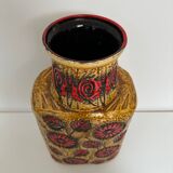 Large German ceramic vase 1970, vintage