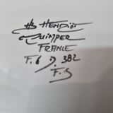 HB Henriot Quimper earthenware plate