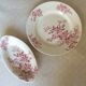 Flat and 1 ravier old pink iron earth Baker