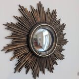 Mid-century convex sunburst mirror