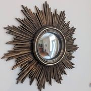 Mid-century convex sunburst mirror