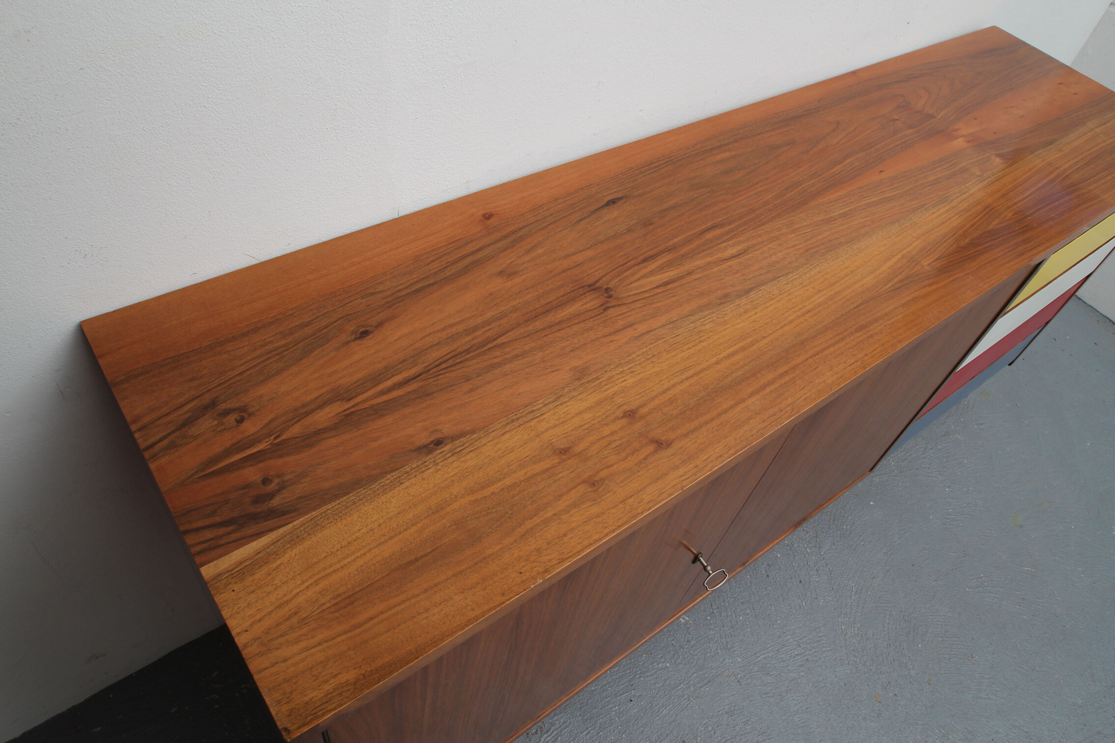 1960s sideboard with colored drawers