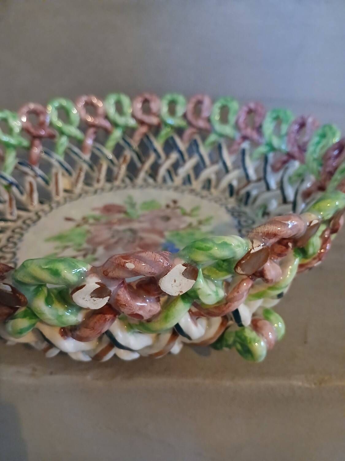 Vintage Spanish ceramic bowl