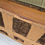 1950s, Danish 3 seater sofa in original very good condition, oak wood.