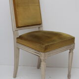 Wooden chair and solid velvet