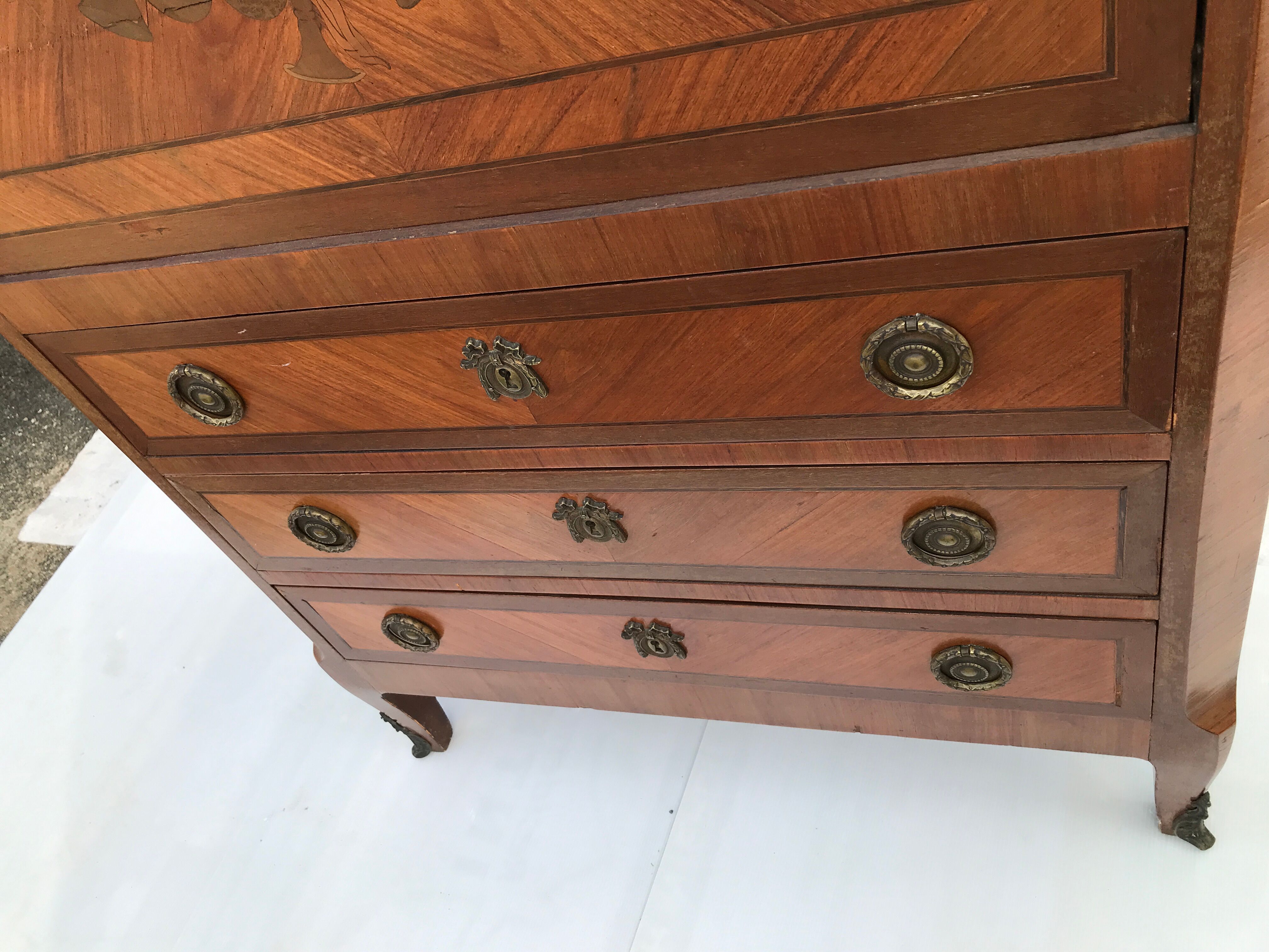 Secretary xviii stamped in louis xvi transition style