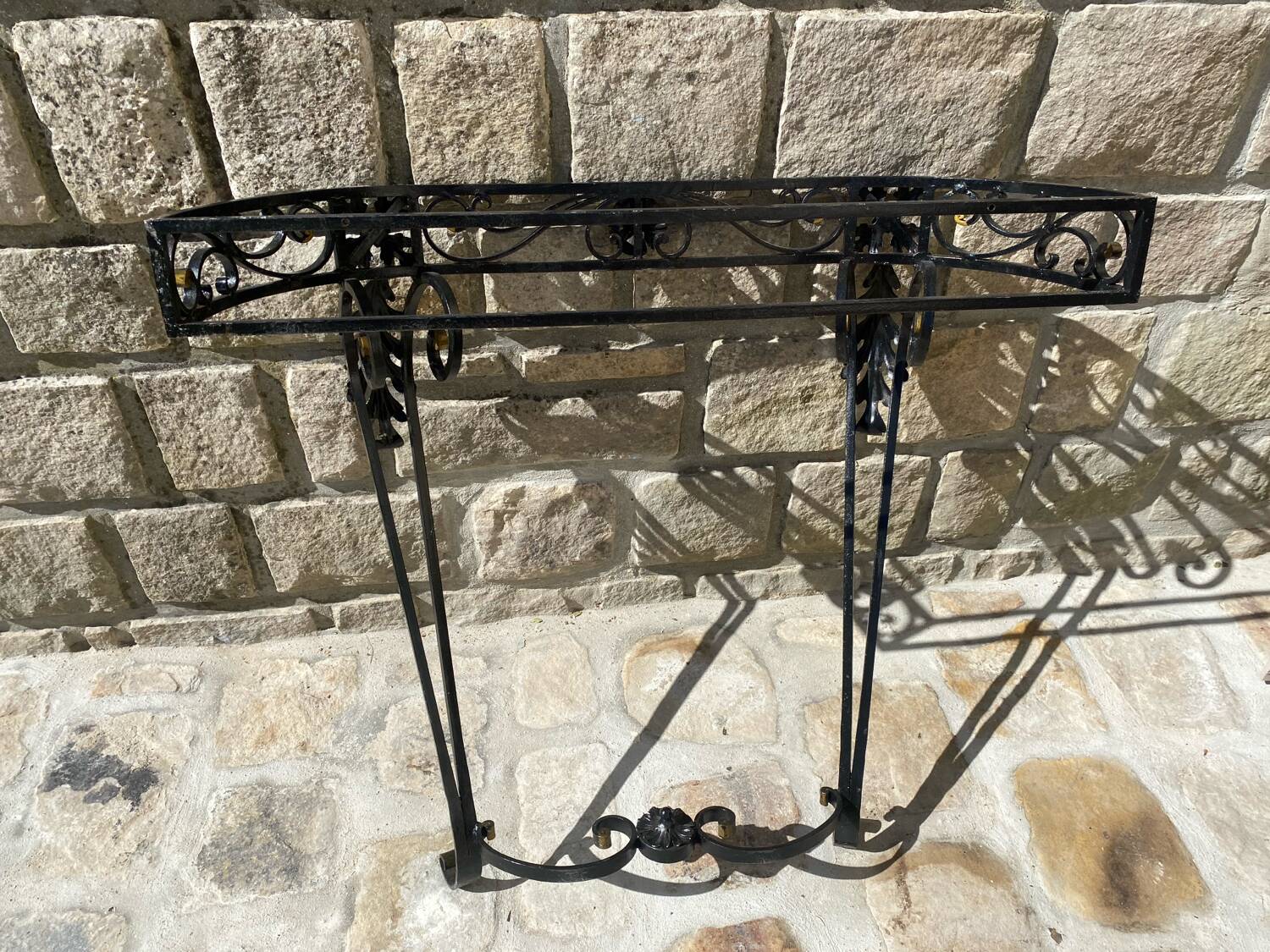 Wrought iron console