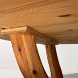 Vintage pine coffee table by Burchardt Nielsen, 1970s.