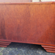 Commode Maugrion for Roche Bobois, wood and rattan, 80s