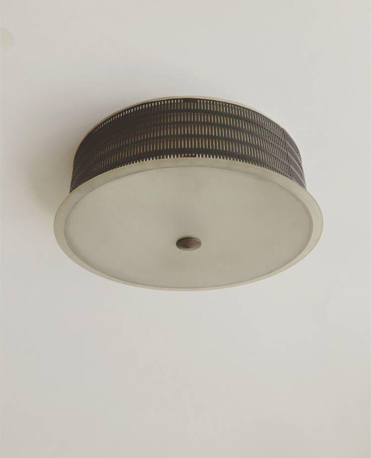 Modernist Art Deco Ceiling Light by Arlus 1950