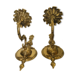 Paire d'appliques en bronze