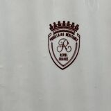 Series of asparagus plates, Revol, porcelain, vintage, slip