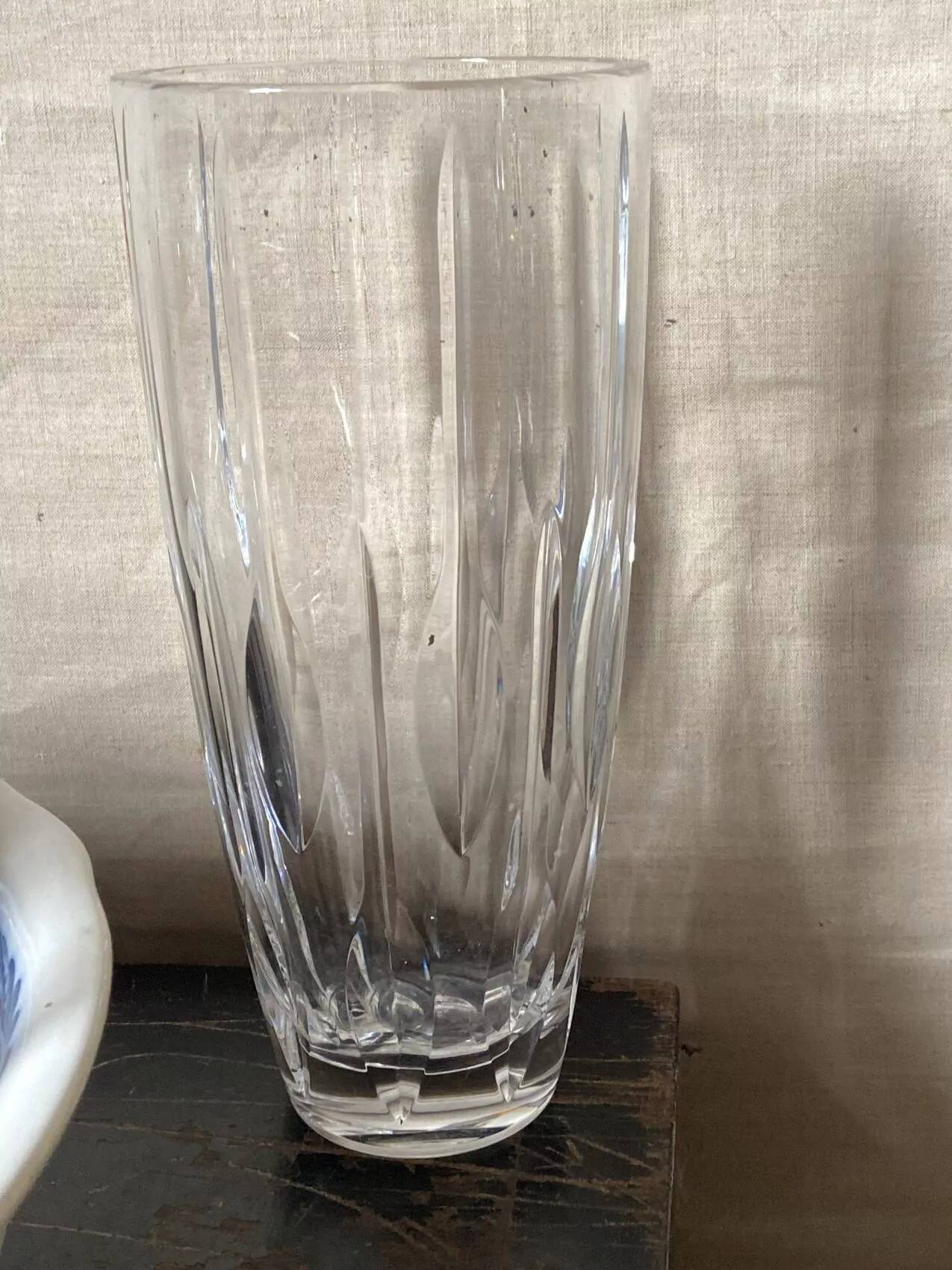 Vase en cristal, années 60