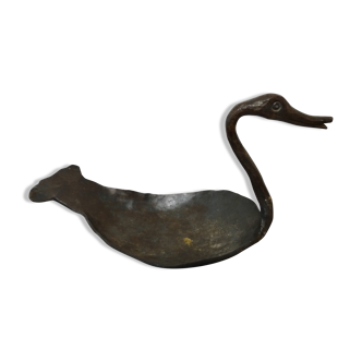 Empty pocket duck deco signed forge iron