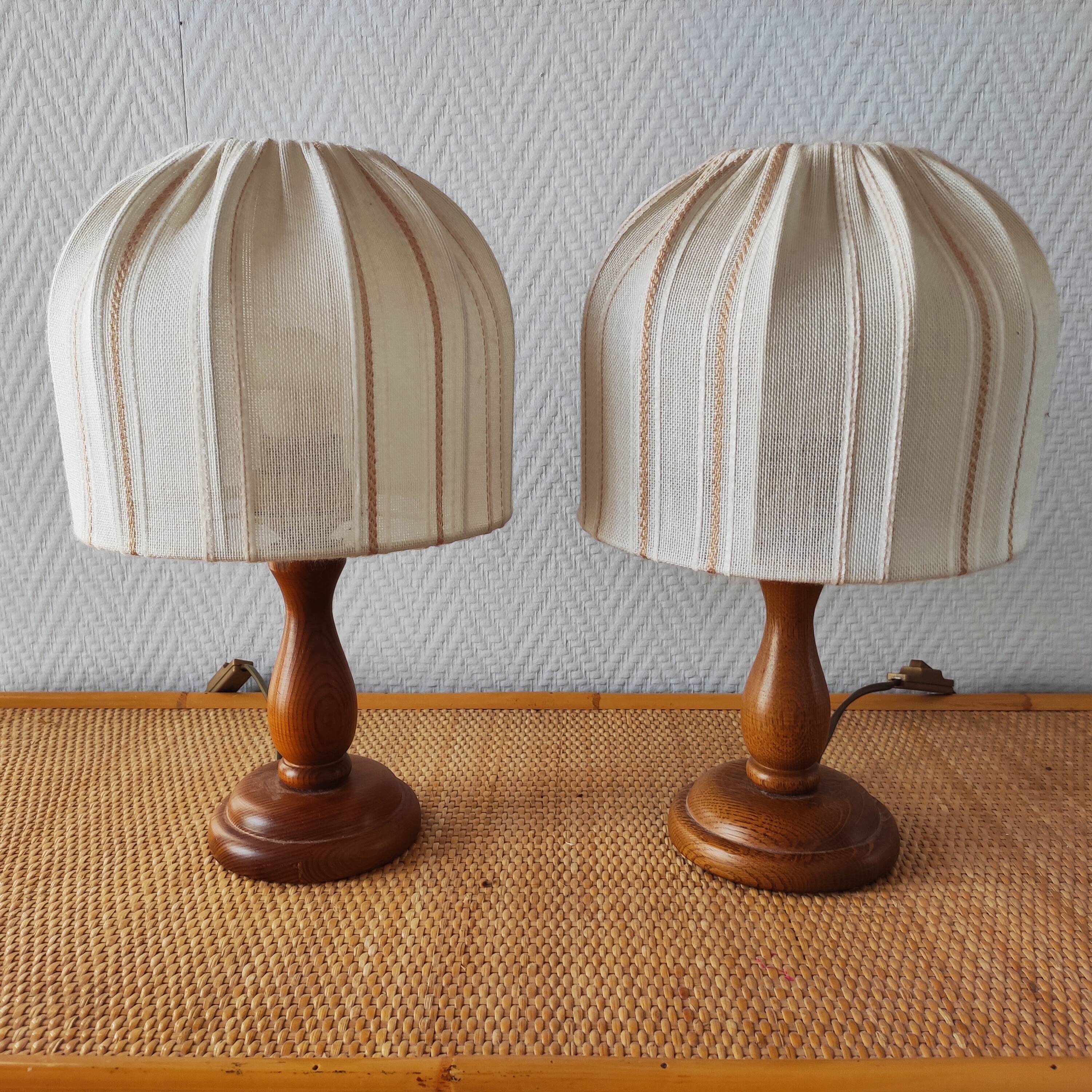 Paire de lampes de chevet de style scandinave, 1990