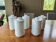 Set of 5 vintage apothecary jars
