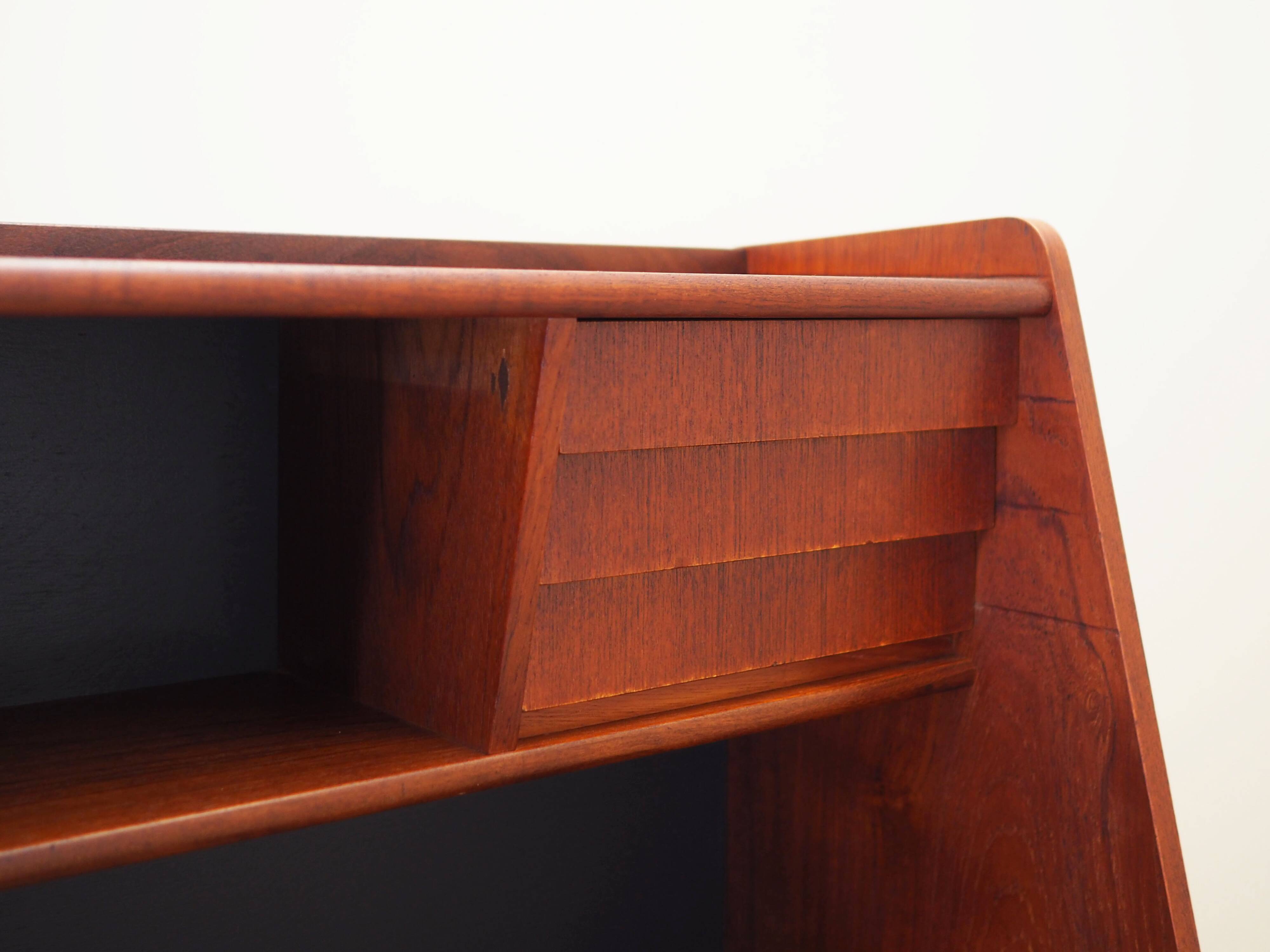 Teak secretary, Danish design, 1970s, production: Denmark