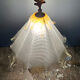 Large vintage Murano lamp, antique design light fixture.