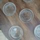 Set of six vontahe glass bottle rest