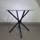 Italian folding table 80's aluminium frame