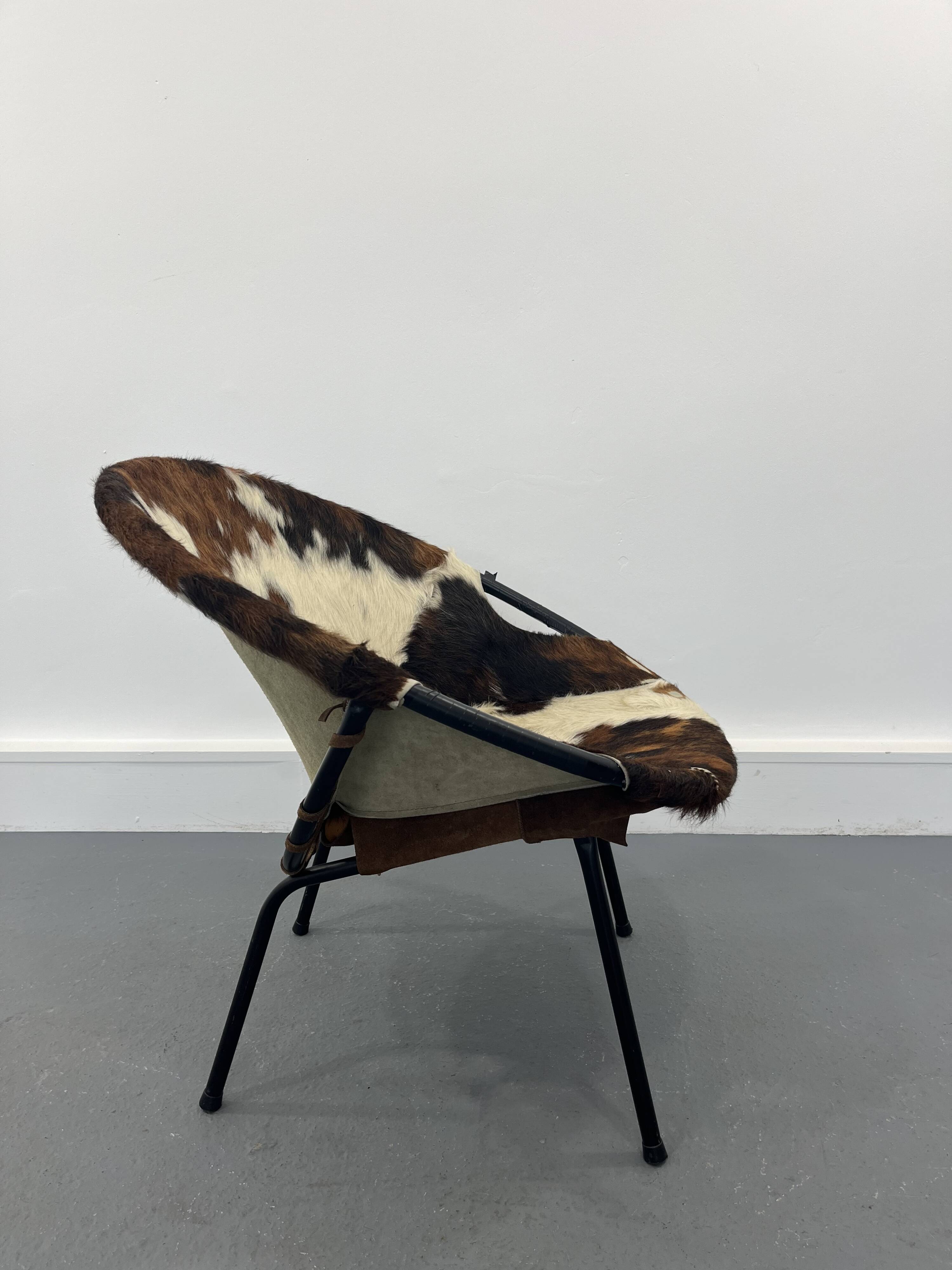 Mid-Century Swivel Balloon Armchair from Lusch & Co, 1960s