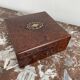 Jewelry box, Napoleon III, nineteenth century, cedar magnifying glass, rosewood, brass