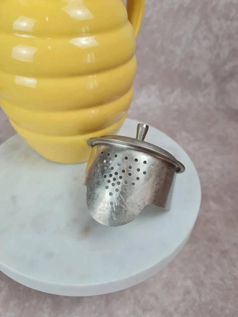 Old Saint-Clément pitcher no. 869 with original metal filter.