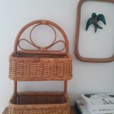 Rattan wall or table shelf