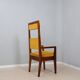 Mid century high back chair Italy 1950