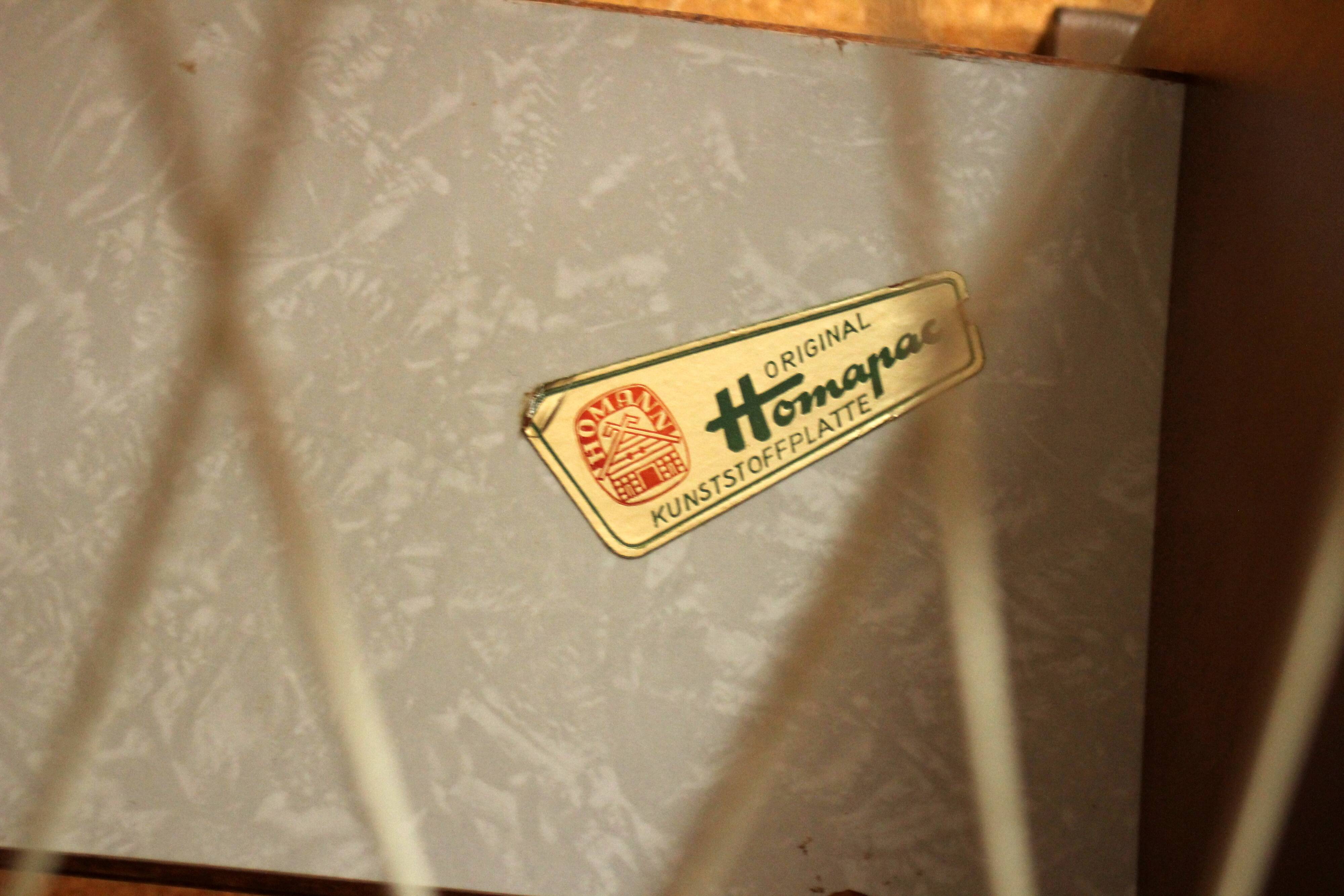 Original 1950s side table with magazine rack - Vintage