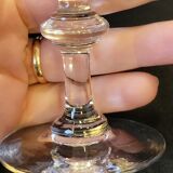 6 verres à vin en cristal gravé fin XIXème