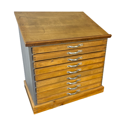 Printing cabinet with drawers